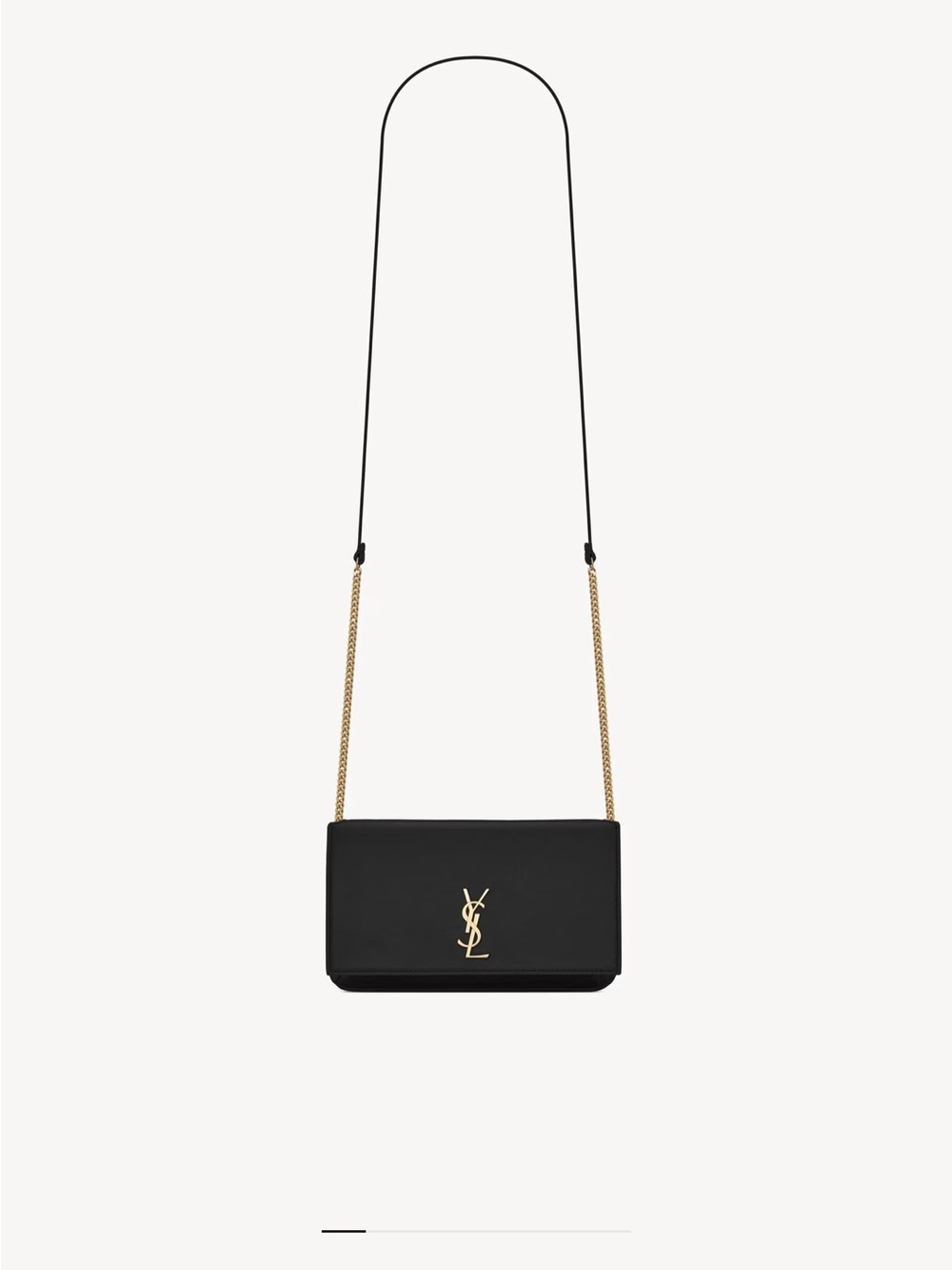 Saint Laurent Black Leather Cassandra phone bag BRAND NEW - Picture 6 of 7